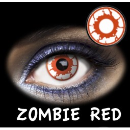 RED ZOMBIE- LENTES CONTACTO FANTASÍA DÍA