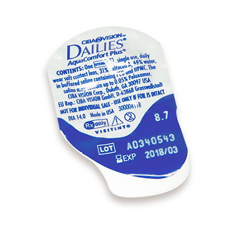 DAILIES AQUACONFORT PLUS 1 DAY 